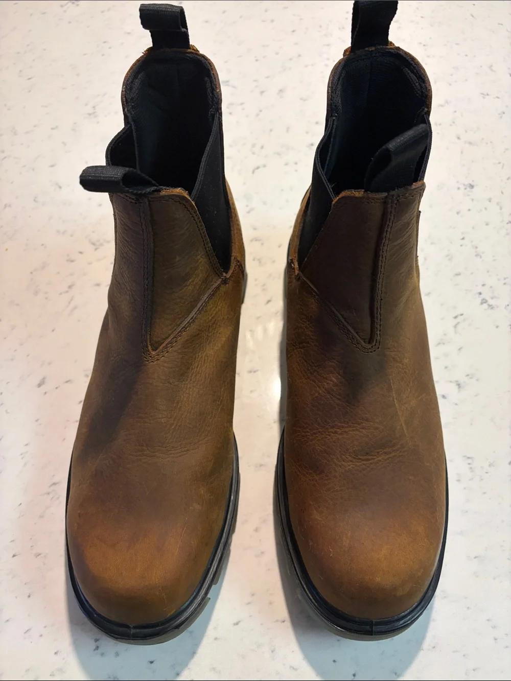 Wolverine Brown Pull-On Chelsea Work Boots EPX W10791 CarbonMAX